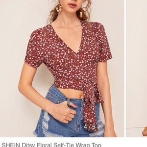 ☯︎cute wrap top☯︎